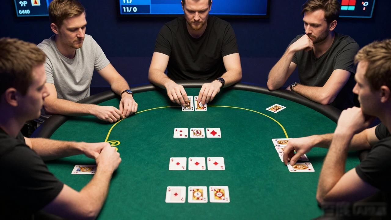 HHPoker客户端桌台画面